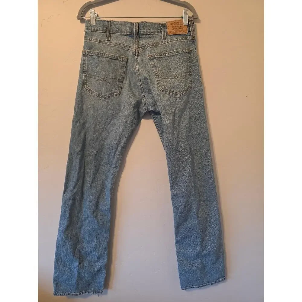 Levi Strauss Signature Bootcut Jeans 30x32 Light Wash Mid Rise Y2K Denim